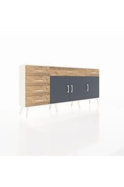 Arges Konsol 2 Raflı 6 Çekmeceli 3 Kapaklı 176x30x83 - S148M032V09A