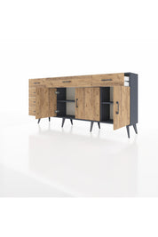 Arges Konsol 2 Raflı 6 Çekmeceli 3 Kapaklı 176x30x83 - S148M032V12A