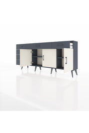 Arges Konsol 2 Raflı 6 Çekmeceli 3 Kapaklı 176x30x83 - S148M032V14A