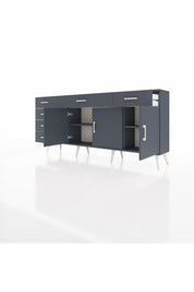 Arges Konsol 2 Raflı 6 Çekmeceli 3 Kapaklı 176x30x83 - S148M032V17A