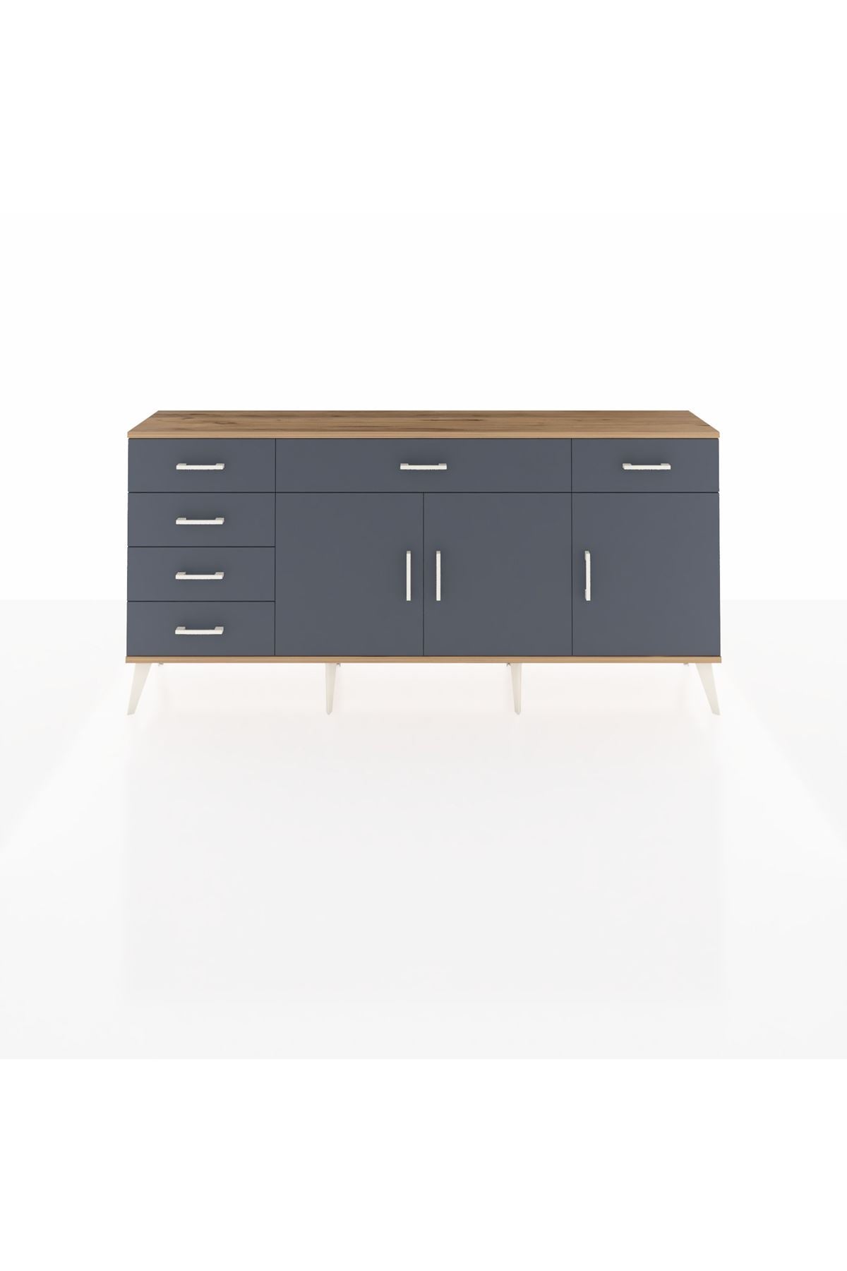 Arges Konsol 2 Raflı 6 Çekmeceli 3 Kapaklı 176x30x83 - S148M032V26A