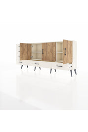 Arges Konsol 4 Raflı 6 Çekmeceli 3 Kapaklı 176x30x83 - S148M033V01A