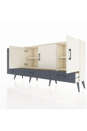 Arges Konsol 4 Raflı 6 Çekmeceli 3 Kapaklı 176x30x83 - S148M033V05A