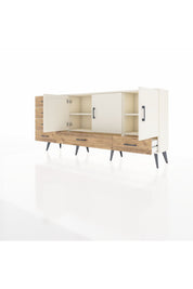 Arges Konsol 4 Raflı 6 Çekmeceli 3 Kapaklı 176x30x83 - S148M033V06A