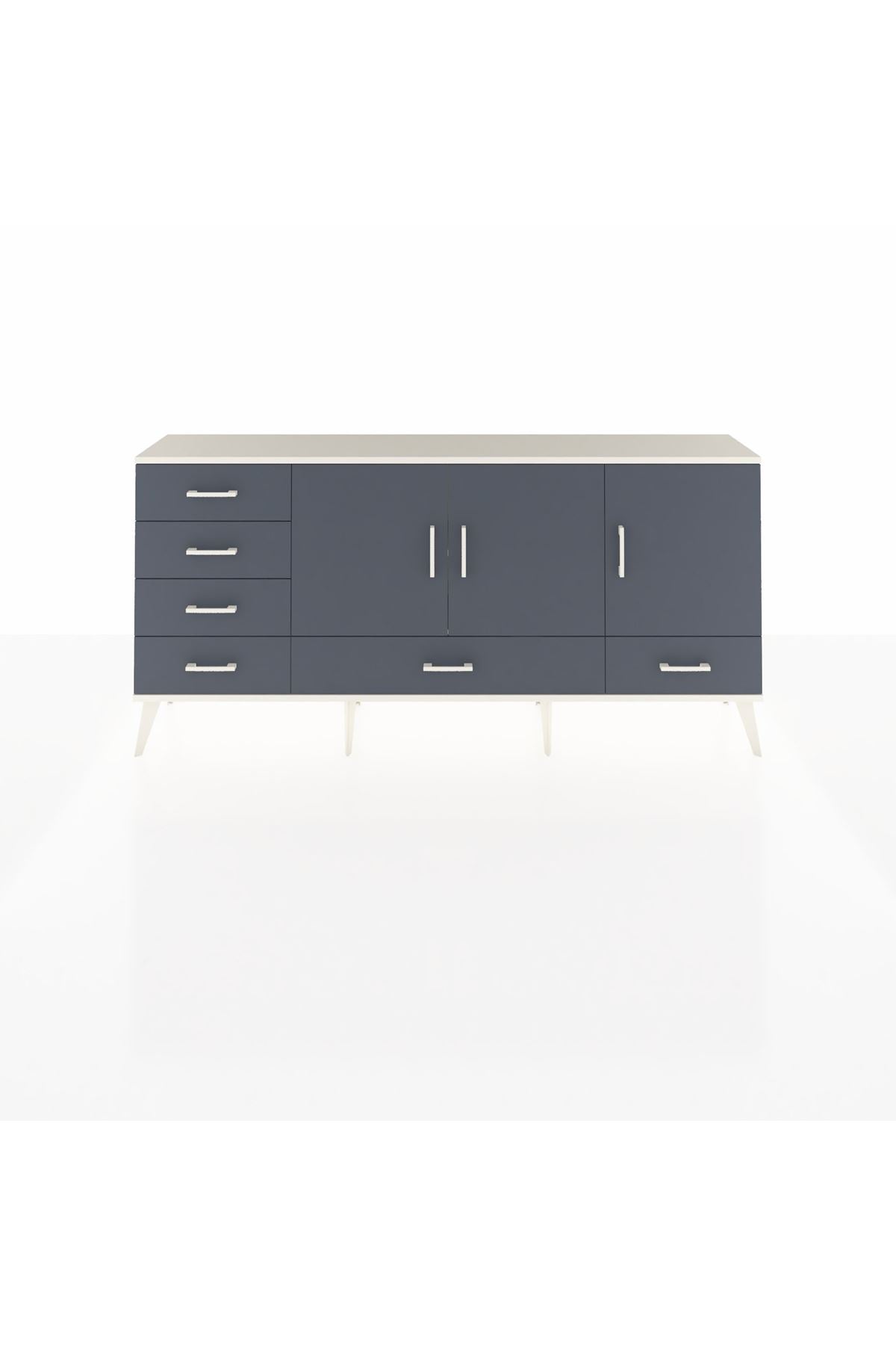 Arges Konsol 4 Raflı 6 Çekmeceli 3 Kapaklı 176x30x83 - S148M033V08A