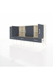 Arges Konsol 4 Raflı 6 Çekmeceli 3 Kapaklı 176x30x83 - S148M033V08A