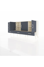 Arges Konsol 4 Raflı 6 Çekmeceli 3 Kapaklı 176x30x83 - S148M033V08A