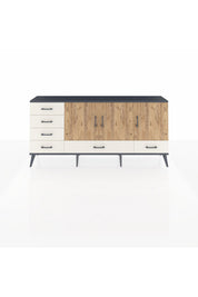 Arges Konsol 4 Raflı 6 Çekmeceli 3 Kapaklı 176x30x83 - S148M033V10A