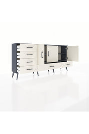 Arges Konsol 4 Raflı 6 Çekmeceli 3 Kapaklı 176x30x83 - S148M033V13A