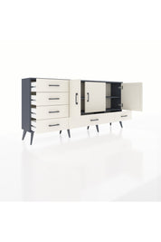 Arges Konsol 4 Raflı 6 Çekmeceli 3 Kapaklı 176x30x83 - S148M033V13A