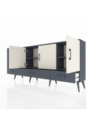 Arges Konsol 4 Raflı 6 Çekmeceli 3 Kapaklı 176x30x83 - S148M033V14A