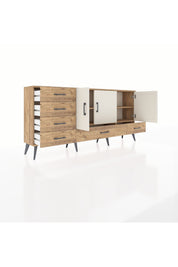 Arges Konsol 4 Raflı 6 Çekmeceli 3 Kapaklı 176x30x83 - S148M033V24A