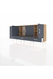 Arges Konsol 4 Raflı 6 Çekmeceli 3 Kapaklı 176x30x83 - S148M033V26A