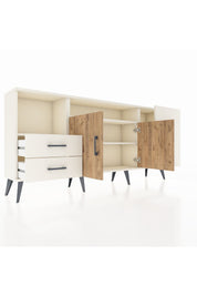 Arges Konsol 3 Raflı 4 Çekmeceli 2 Kapaklı 176x30x83 - S148M034V01A