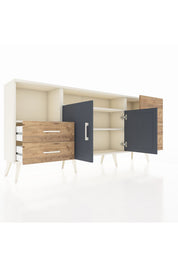 Arges Konsol 3 Raflı 4 Çekmeceli 2 Kapaklı 176x30x83 - S148M034V09A