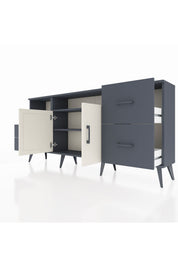 Arges Konsol 3 Raflı 4 Çekmeceli 2 Kapaklı 176x30x83 - S148M034V14A