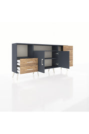 Arges Konsol 3 Raflı 4 Çekmeceli 2 Kapaklı 176x30x83 - S148M034V18A