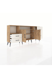 Arges Konsol 3 Raflı 4 Çekmeceli 2 Kapaklı 176x30x83 - S148M034V19A