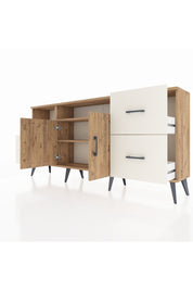 Arges Konsol 3 Raflı 4 Çekmeceli 2 Kapaklı 176x30x83 - S148M034V19A