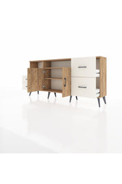 Arges Konsol 3 Raflı 4 Çekmeceli 2 Kapaklı 176x30x83 - S148M034V19A