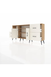 Arges Konsol 3 Raflı 4 Çekmeceli 2 Kapaklı 176x30x83 - S148M034V22A
