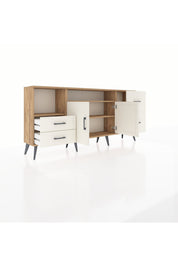 Arges Konsol 3 Raflı 4 Çekmeceli 2 Kapaklı 176x30x83 - S148M034V22A