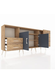 Arges Konsol 3 Raflı 4 Çekmeceli 2 Kapaklı 176x30x83 - S148M034V27A