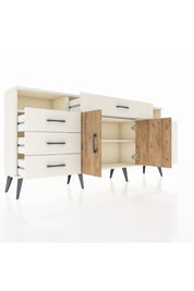Arges Konsol 4 Raflı 7 Çekmeceli 2 Kapaklı 176x30x83 - S148M036V01A