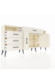 Arges Konsol 4 Raflı 7 Çekmeceli 2 Kapaklı 176x30x83 - S148M036V04A