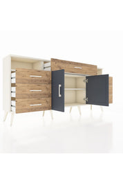 Arges Konsol 4 Raflı 7 Çekmeceli 2 Kapaklı 176x30x83 - S148M036V09A