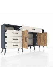 Arges Konsol 4 Raflı 7 Çekmeceli 2 Kapaklı 176x30x83 - S148M036V10A