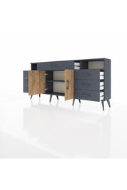 Arges Konsol 4 Raflı 7 Çekmeceli 2 Kapaklı 176x30x83 - S148M036V11A