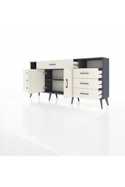 Arges Konsol 4 Raflı 7 Çekmeceli 2 Kapaklı 176x30x83 - S148M036V13A