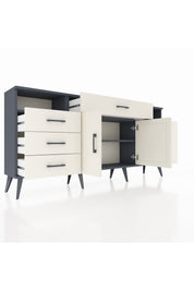 Arges Konsol 4 Raflı 7 Çekmeceli 2 Kapaklı 176x30x83 - S148M036V13A