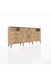 Arges Konsol 4 Raflı 7 Çekmeceli 2 Kapaklı 176x30x83 - S148M036V21A