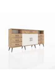 Arges Konsol 4 Raflı 7 Çekmeceli 2 Kapaklı 176x30x83 - S148M036V24A