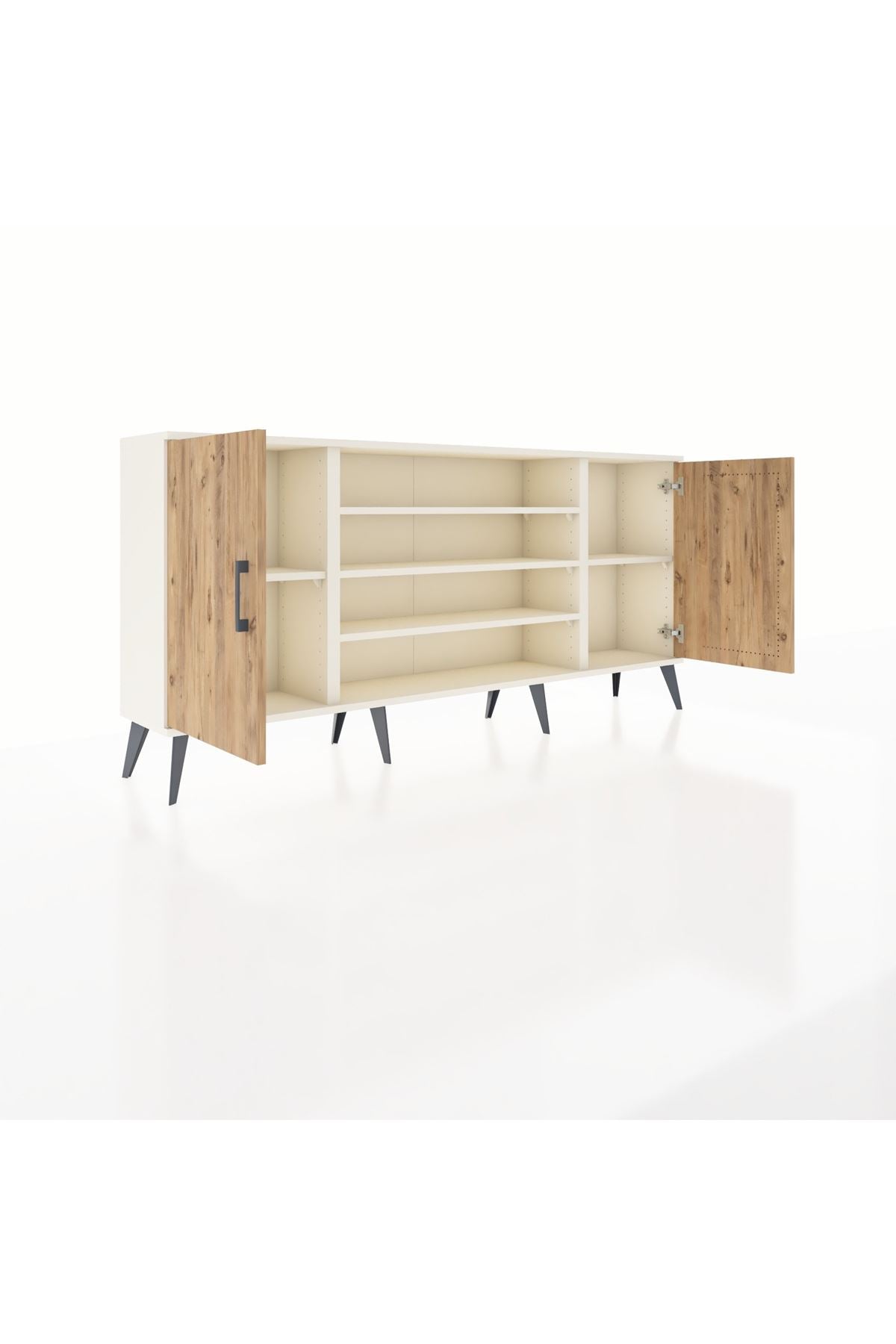 Arges Konsol 5 Raflı 2 Kapaklı 176x30x83 - S148M037V01A