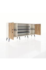 Arges Konsol 5 Raflı 2 Kapaklı 176x30x83 - S148M037V02A