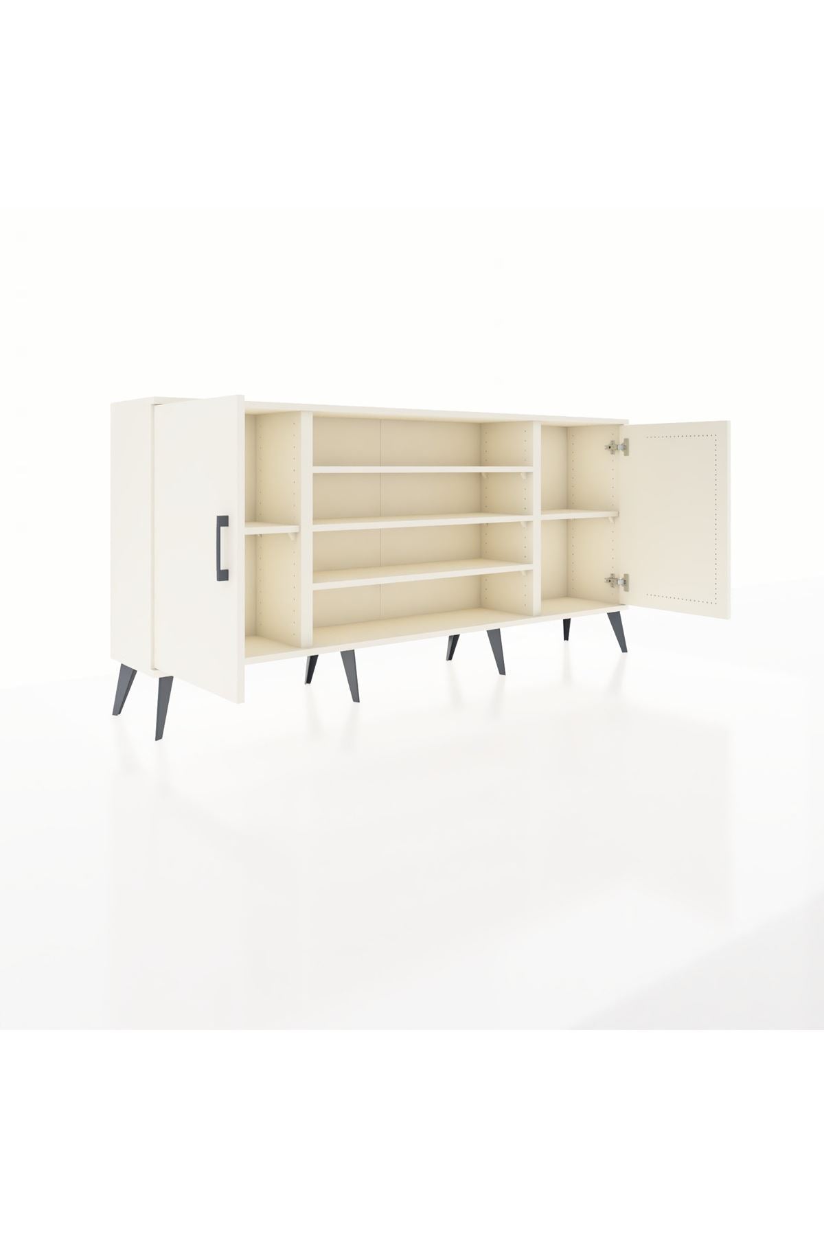 Arges Konsol 5 Raflı 2 Kapaklı 176x30x83 - S148M037V04A