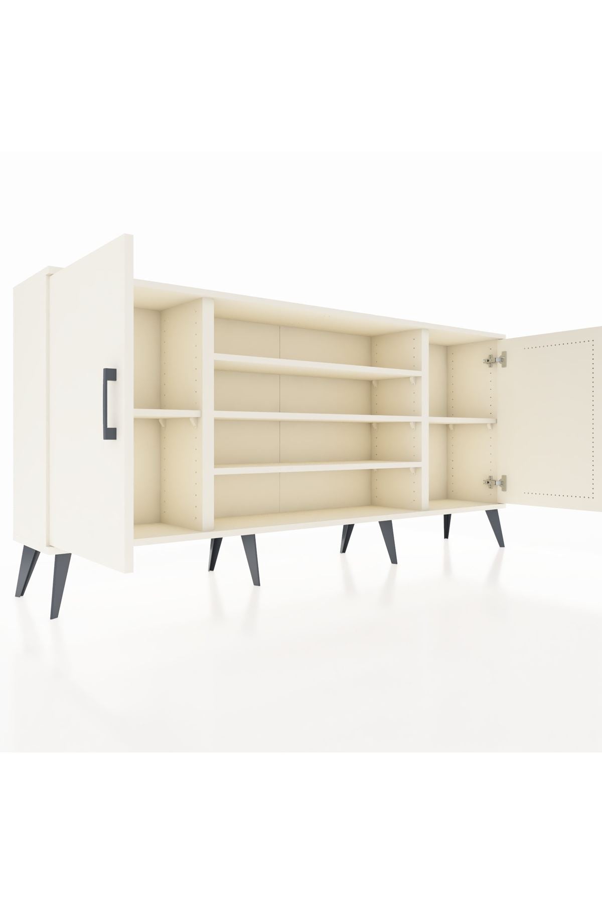 Arges Konsol 5 Raflı 2 Kapaklı 176x30x83 - S148M037V04A