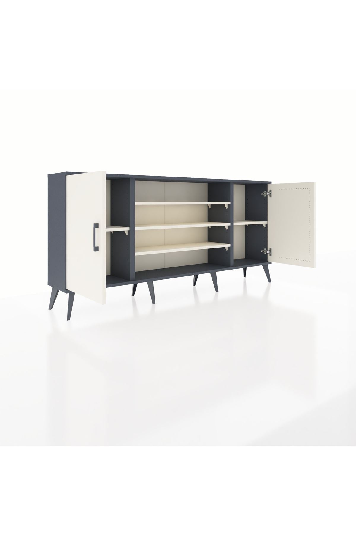 Arges Konsol 5 Raflı 2 Kapaklı 176x30x83 - S148M037V13A