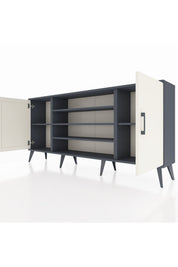Arges Konsol 5 Raflı 2 Kapaklı 176x30x83 - S148M037V14A