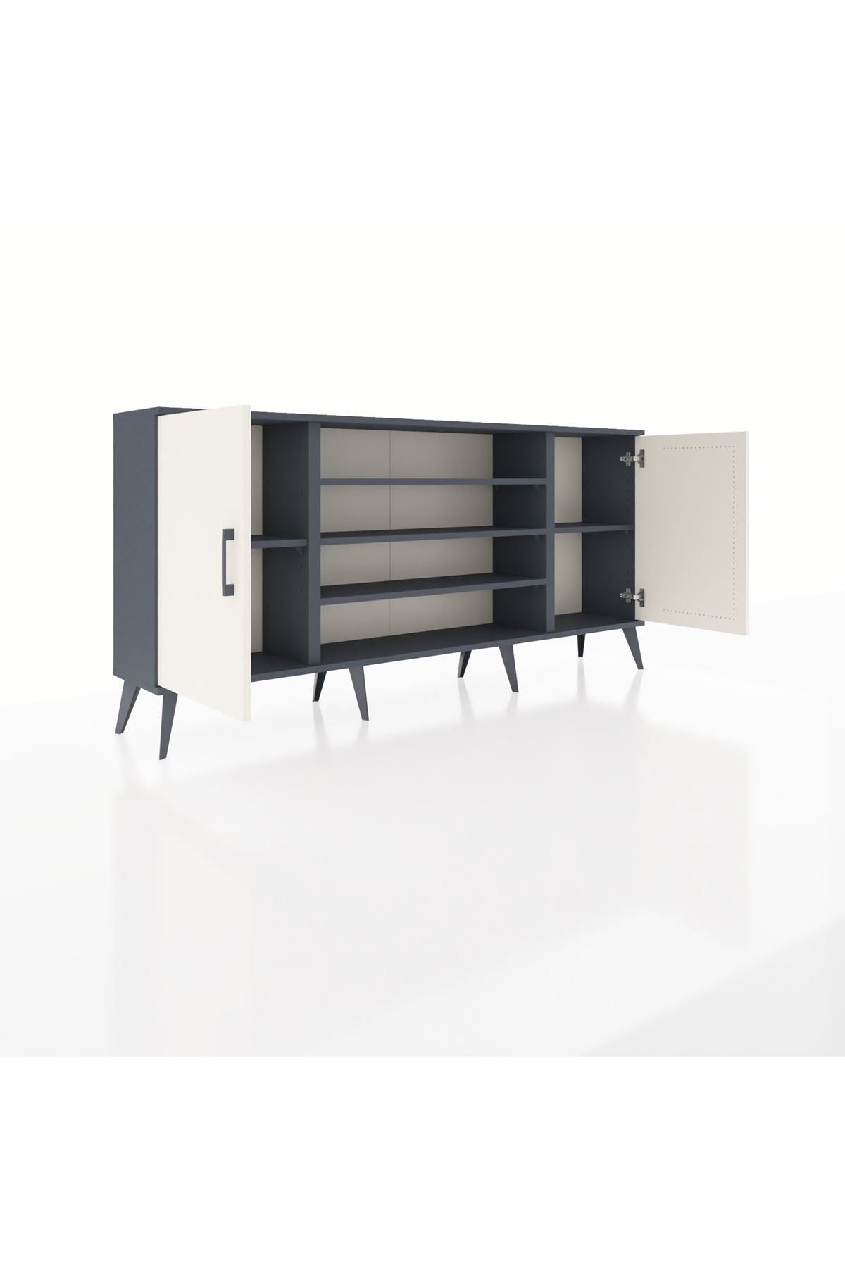 Arges Konsol 5 Raflı 2 Kapaklı 176x30x83 - S148M037V14A
