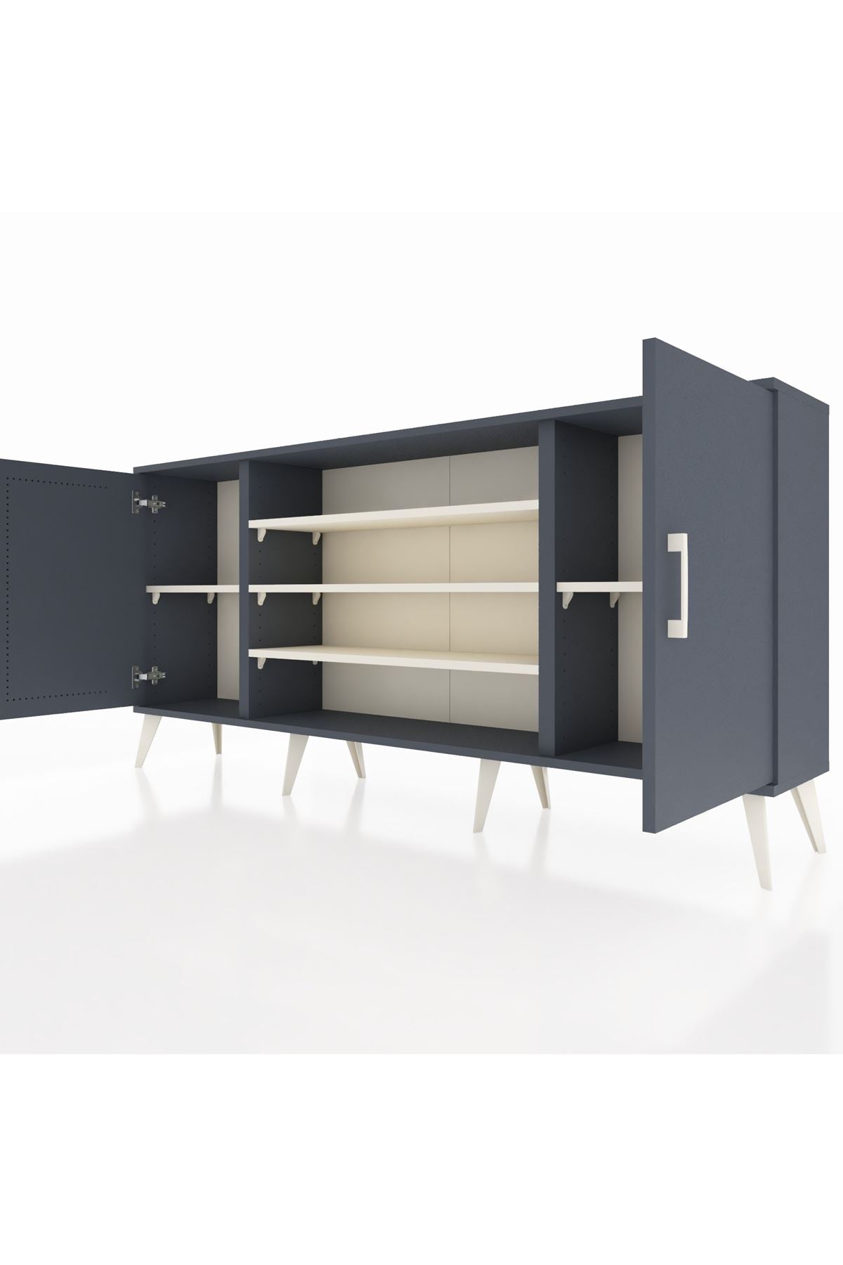 Arges Konsol 5 Raflı 2 Kapaklı 176x30x83 - S148M037V16A