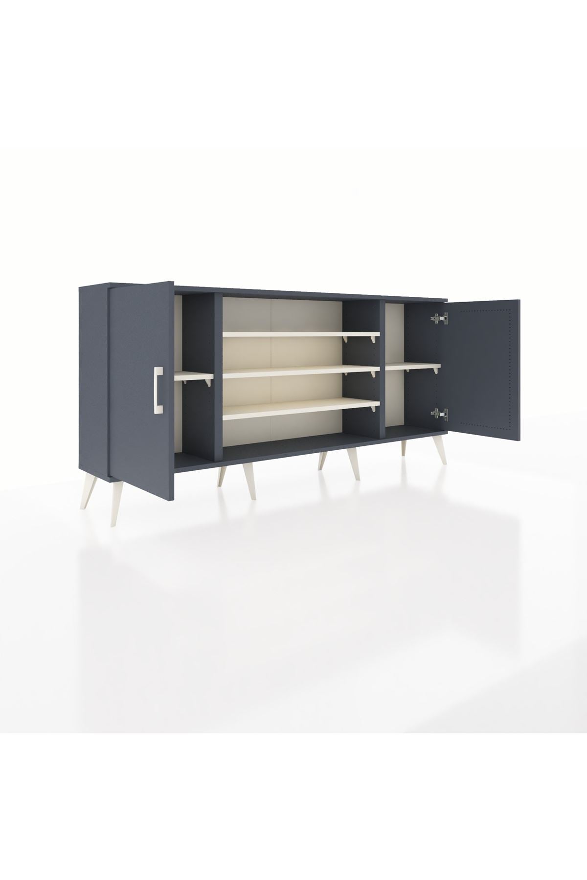 Arges Konsol 5 Raflı 2 Kapaklı 176x30x83 - S148M037V16A