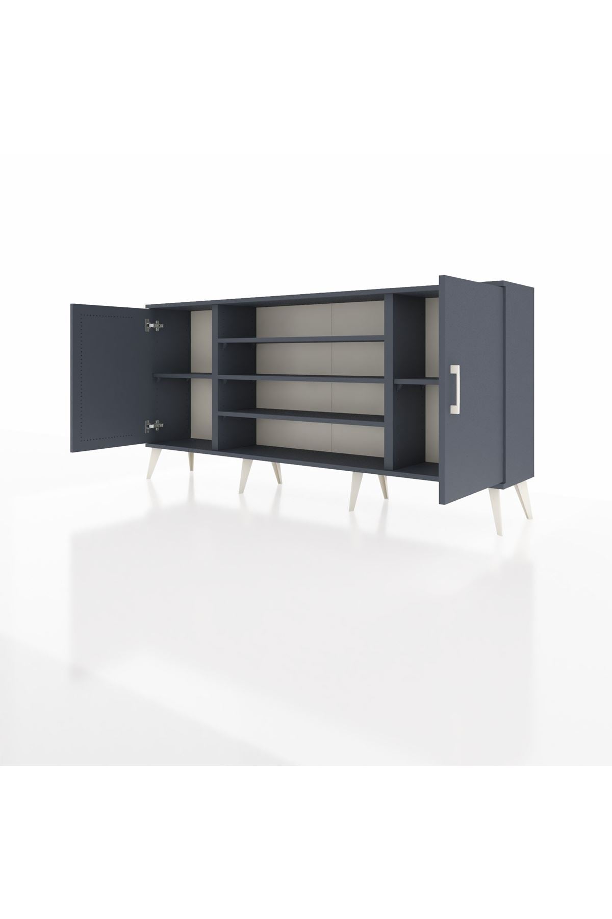 Arges Konsol 5 Raflı 2 Kapaklı 176x30x83 - S148M037V17A