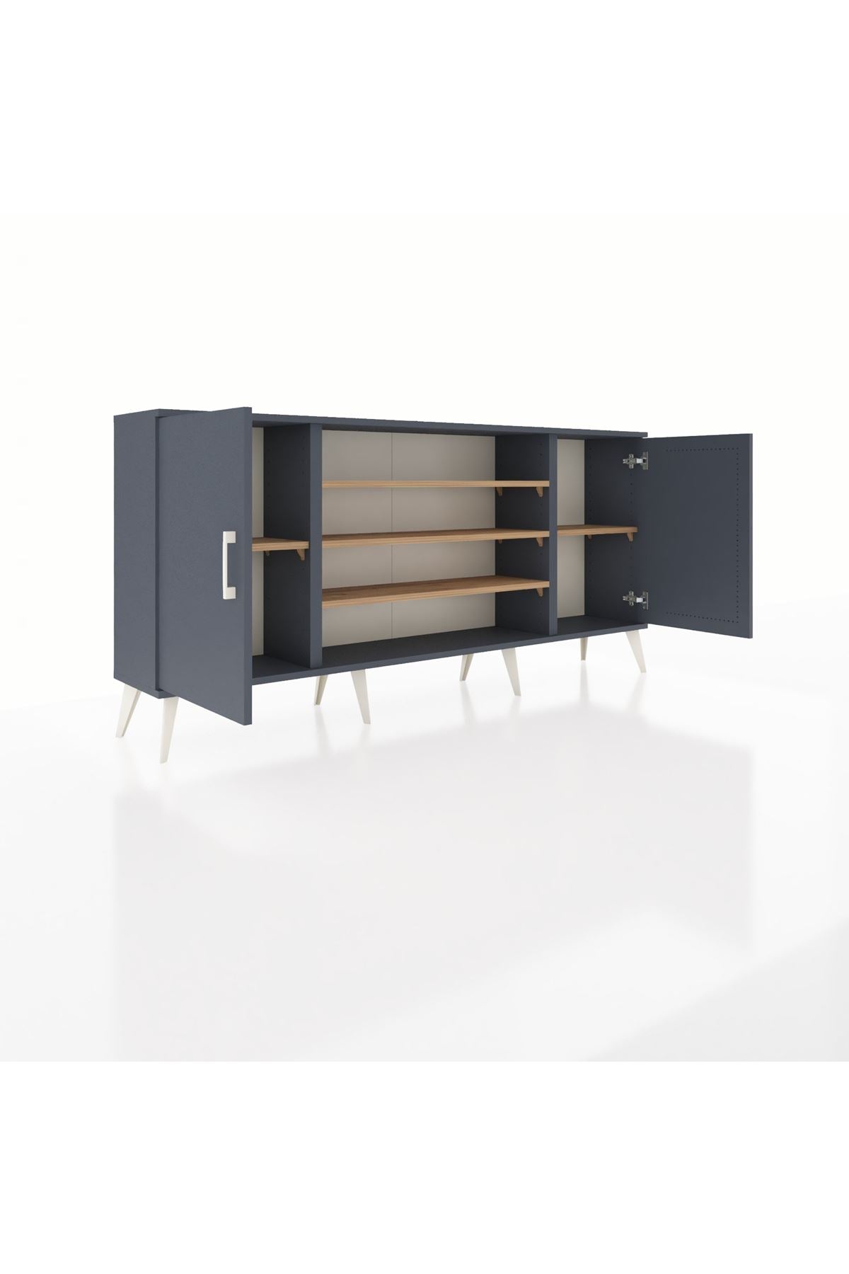 Arges Konsol 5 Raflı 2 Kapaklı 176x30x83 - S148M037V18A