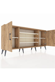 Arges Konsol 5 Raflı 2 Kapaklı 176x30x83 - S148M037V19A