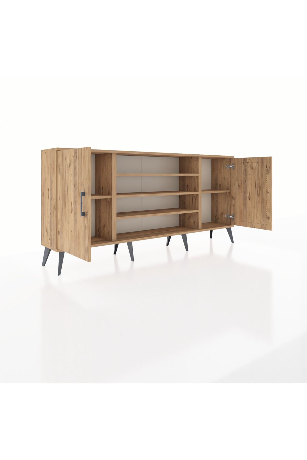 Arges Konsol 5 Raflı 2 Kapaklı 176x30x83 - S148M037V21A