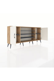 Arges Konsol 5 Raflı 2 Kapaklı 176x30x83 - S148M037V23A